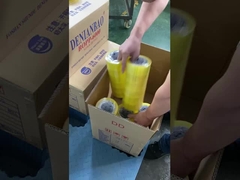 पैकिंग कार्टन के लिए पारदर्शी पैकेजिंग टेप रोल प्रकार