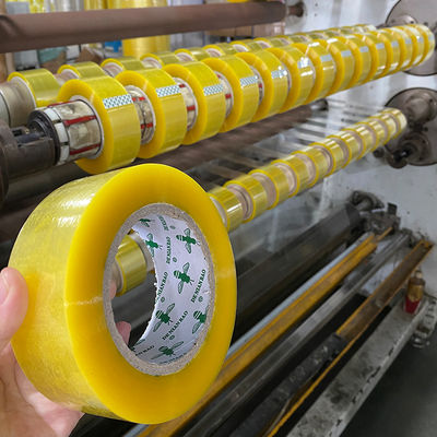 कस्टम बीओपीपी क्लियर एडहेसिव टेप बॉक्स सीलिंग के लिए 50 मिमी चौड़ाई के साथ